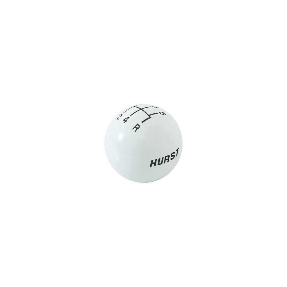 1630025 Hurst Shift Knob - 5-Speed Pattern - White