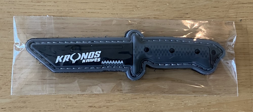 Kronos Knives (Knife) PVC Morale Patch - 2026 NRA Convention - Hook Loop Backing