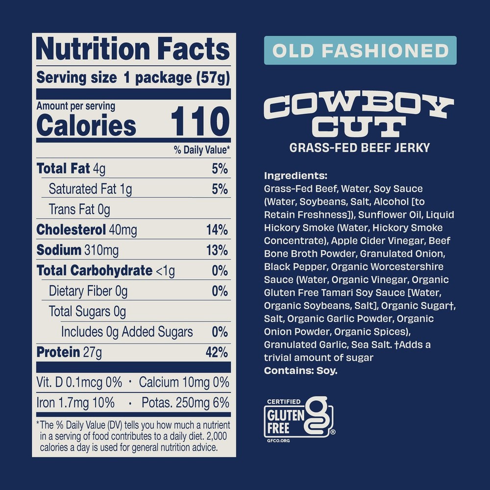 Archer Jerky Grass Fed Beef Jerky - Zero Sugar Beef Snack, Meat Snack Pack, B...