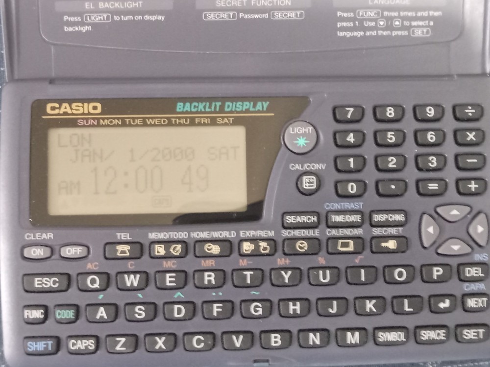 VTG Casio Digital Diary Planner SF-4985 ER 256 KB
