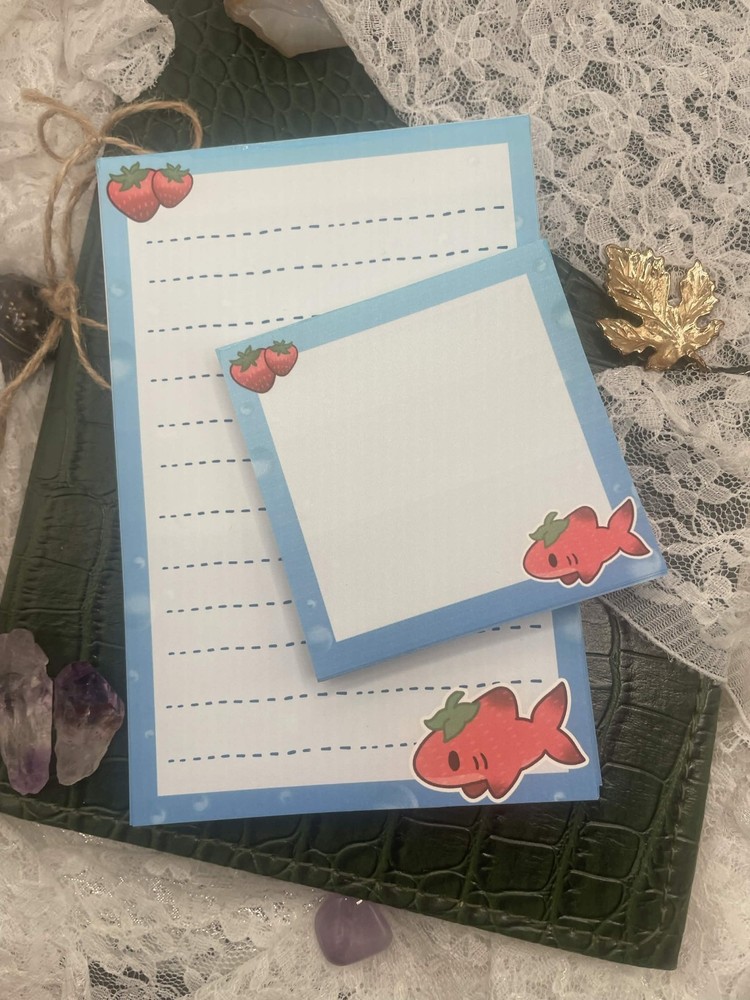 Strawberry Shark Tear Away Notepad