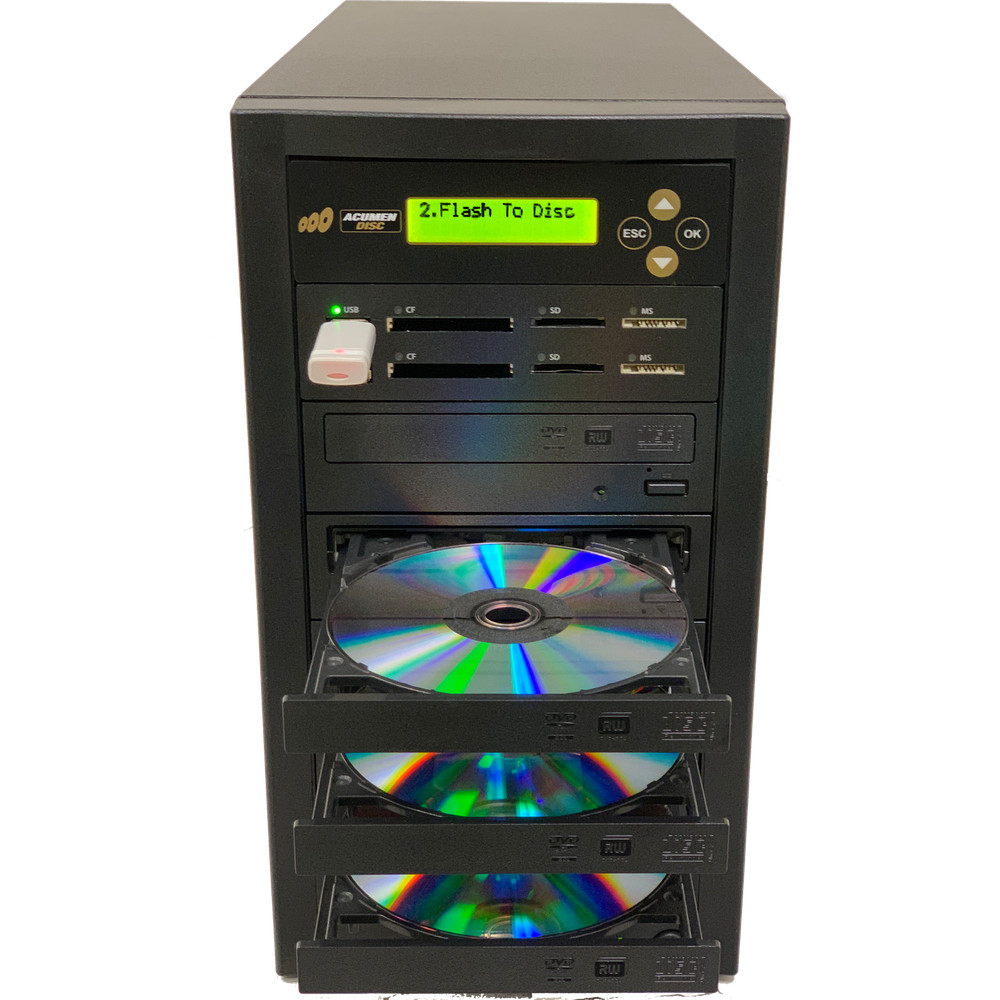 ACUMEN Media Mirror PLUS 1 to 5 Duplicator - Flash (SD CF MS MMC USB) / DVD