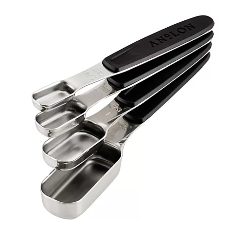 Anolon SureGrip Magnetic Measuring Spoon Set, 4Pc.