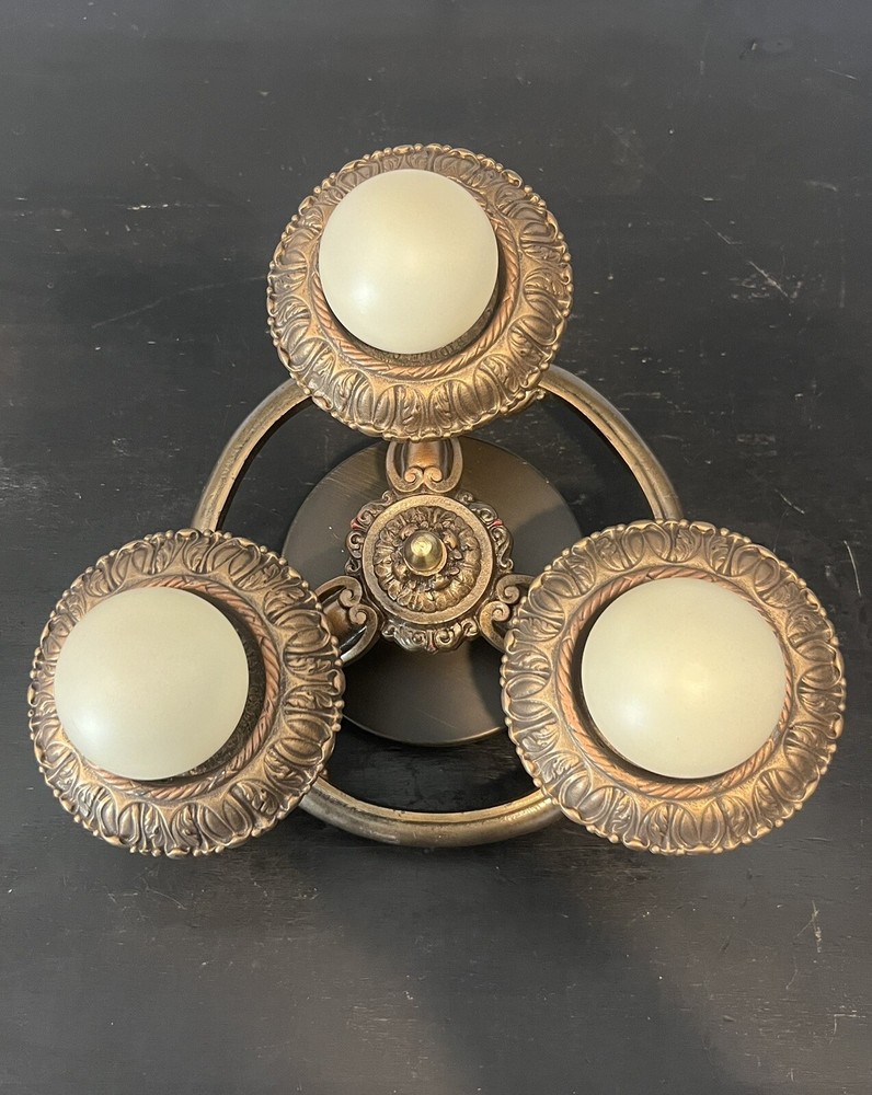 Single Nice Semi Flush Mount Three Socket Fixture 2L