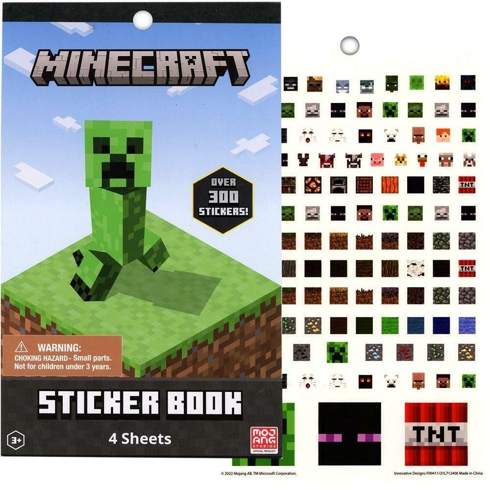 Minecraft Sticker Book with Over 200 Stickers