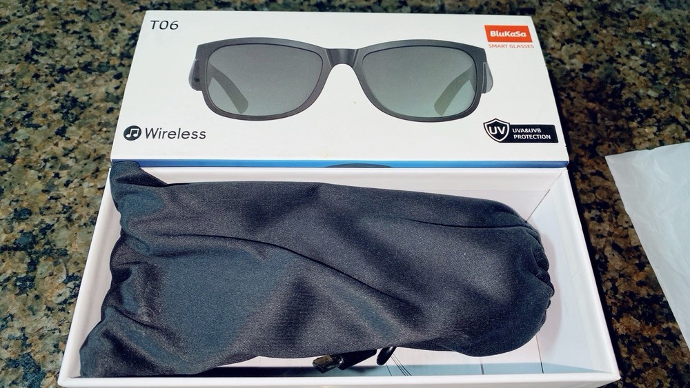 BluKaSa T06 Wireless Smart Glasses Bluetooth USB Smart Features