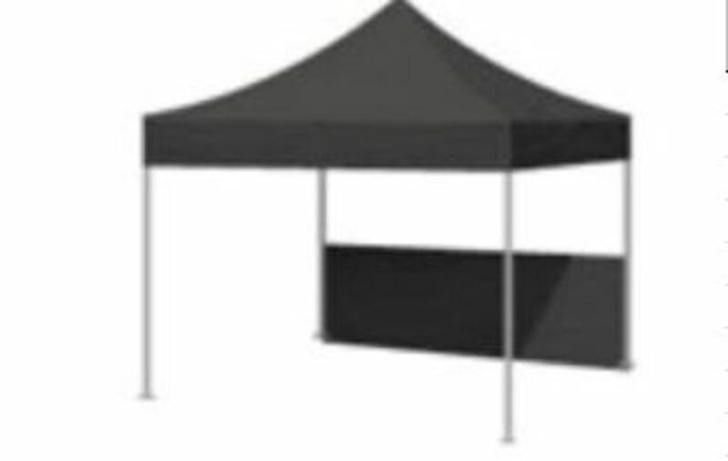 BIHR Half-height wall for marquee 3M X 3M