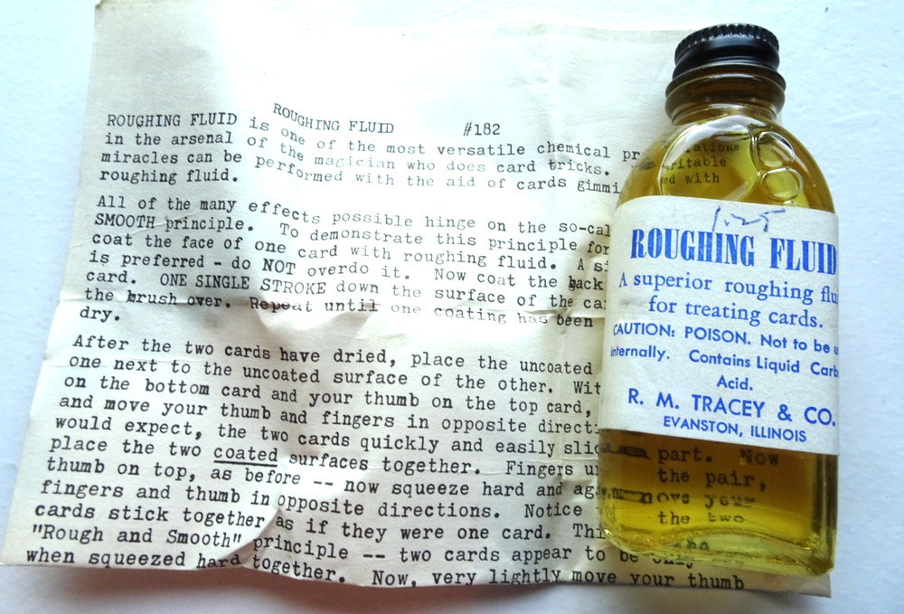 MAGIC - Roughing Fluid for treating cards W/Instructions NEW