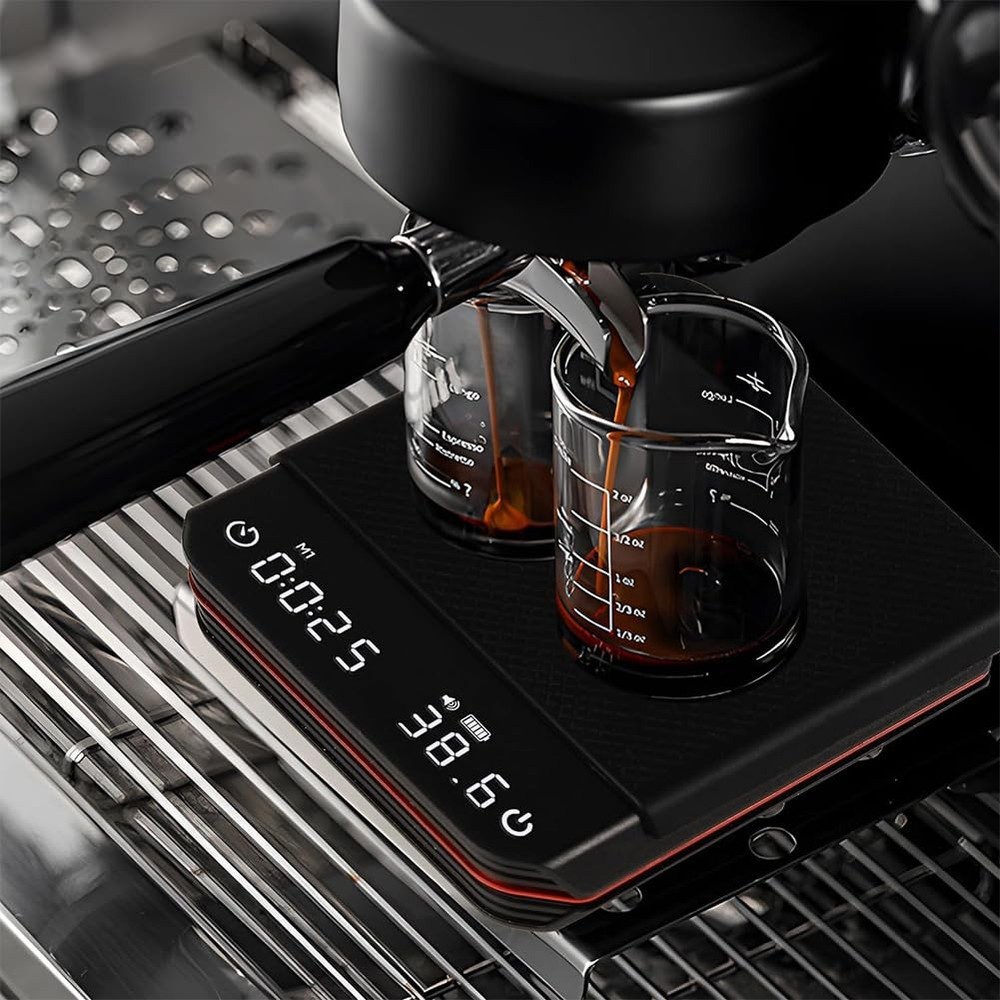 GENERIC MINI POUR OVER DRIP ESPRESSO SCALE ELECTRONIC COFFEE SCALE - BLACK