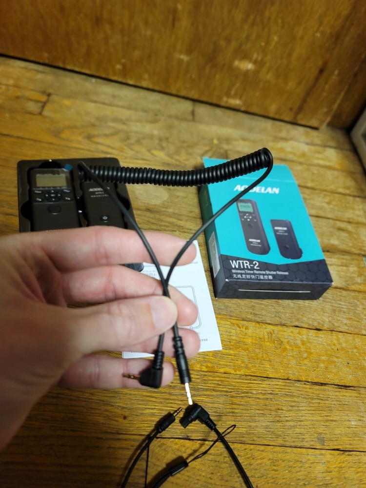 AODELAN WTR-2 Wireless Camera Shutter Release Timer Remote Control Complete