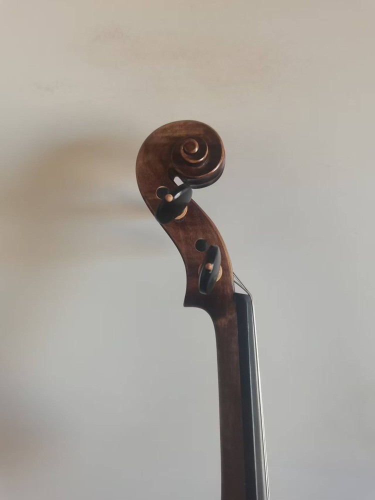 Master 4/4 violin Stradi model 1pc Solid flamed maple back spruce top 0056