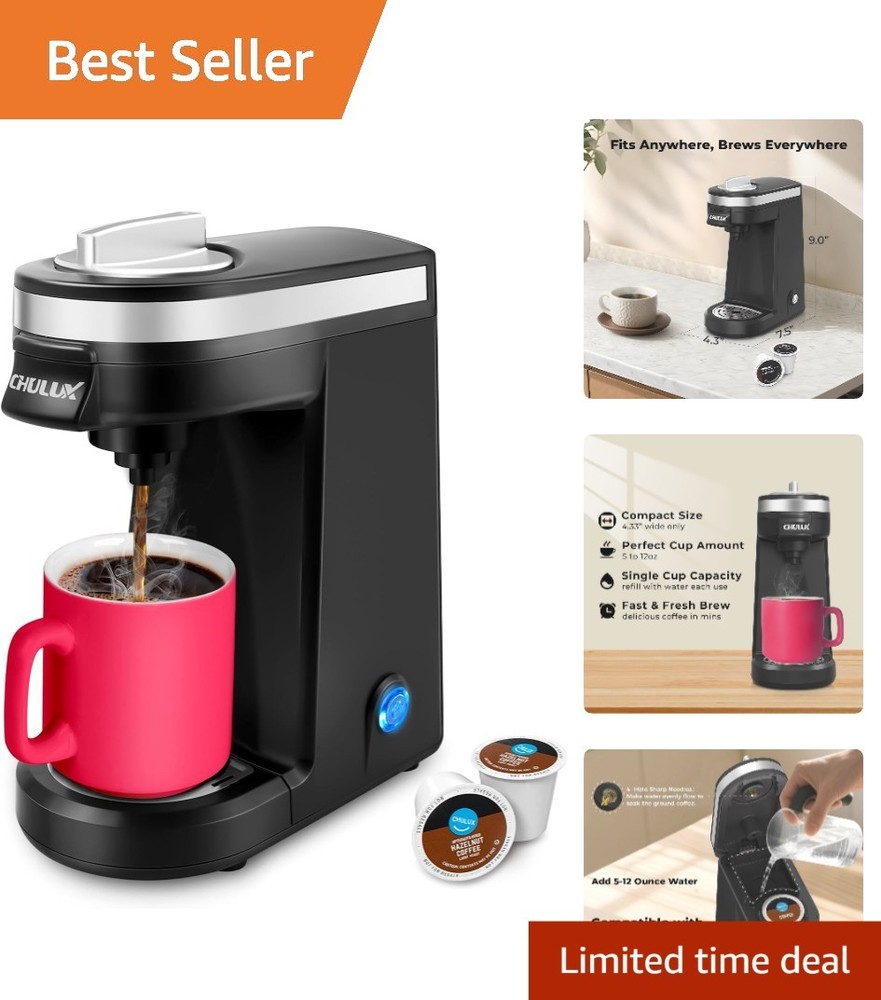 Single Serve Coffee Maker for K Capsule, Mini Single One Cup Coffee Machine, ...