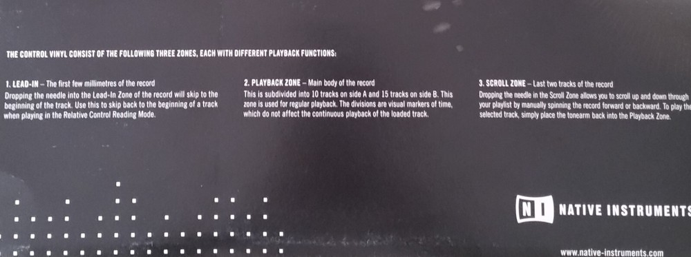 TRAKTOR SCRATCH - CONTROL VINYL BLACK - ORIGINAL NATIVE INSTRUMENTS - LIKE NEW