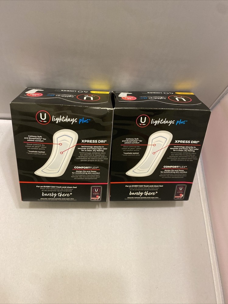 U by Kotex Panty Liners Regular Lightdays Pads 2 Pack