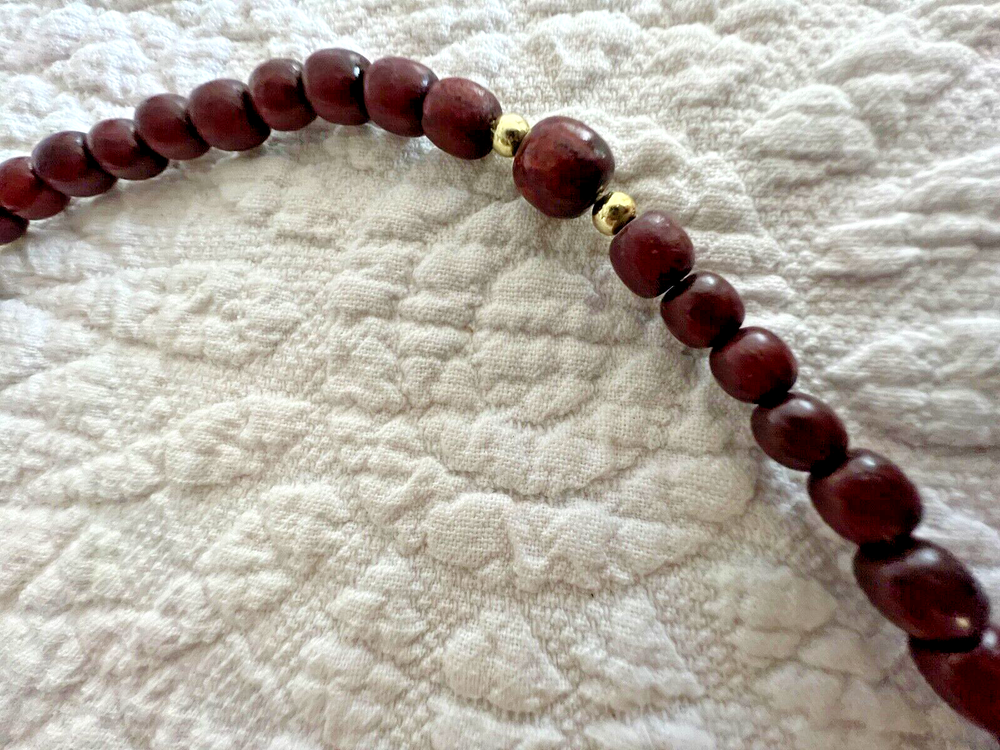 Salavadorian Wood Bead Rosary