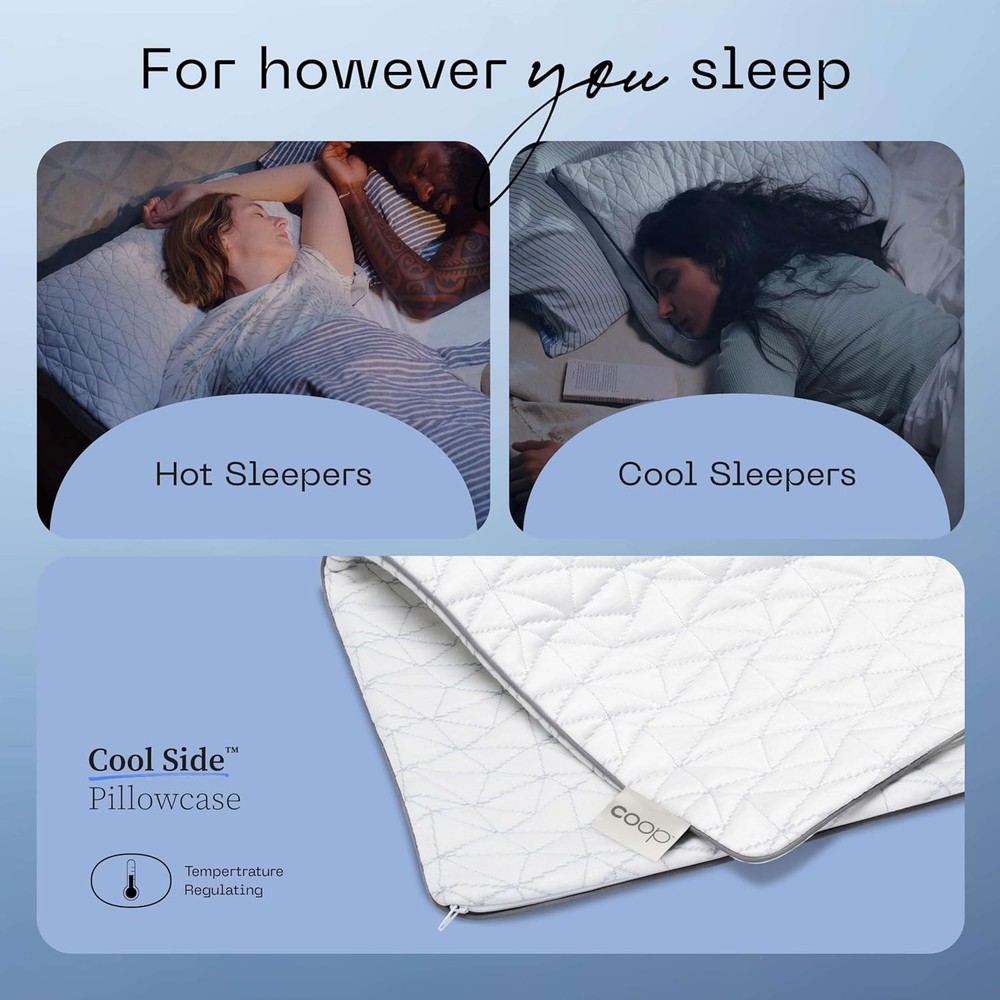 Cool Side Pillowcase, Queen Size Cooling Pillow Case