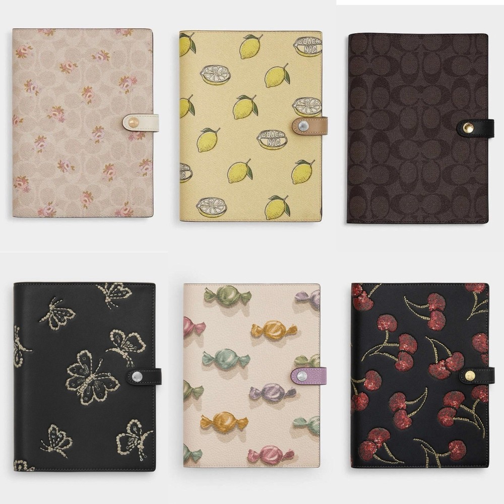 NWT Coach Notebook With Butterfly Print CCF42