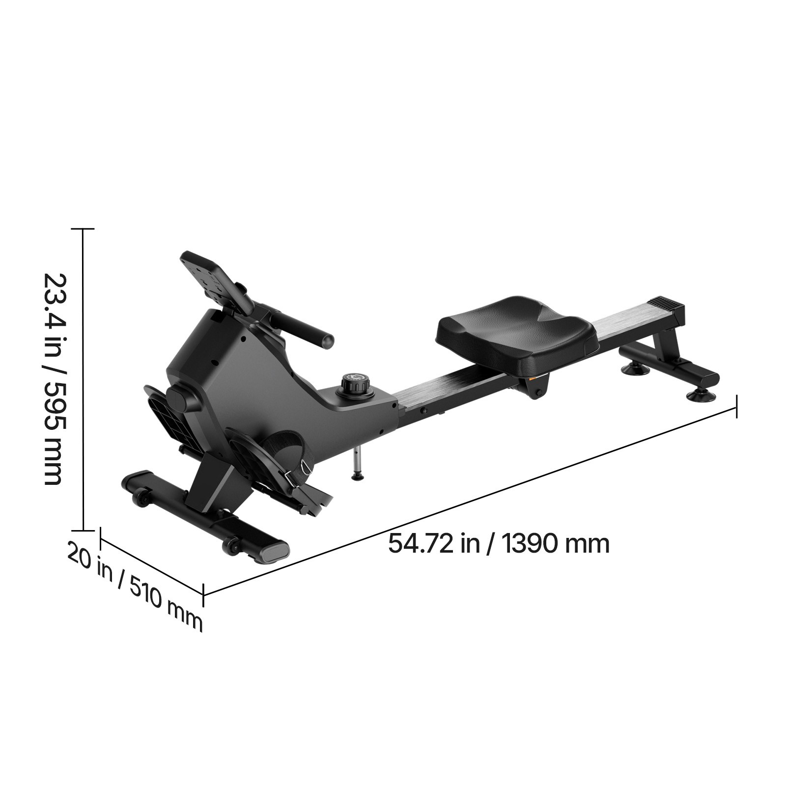 Uimoso Quiet Magnetic Rowing Machine with 16 Resistance Levels, 350LB Capacity