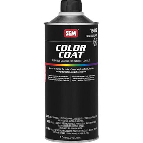 SEM 15016 Color Coat Landau Black Flexible Paint Quart