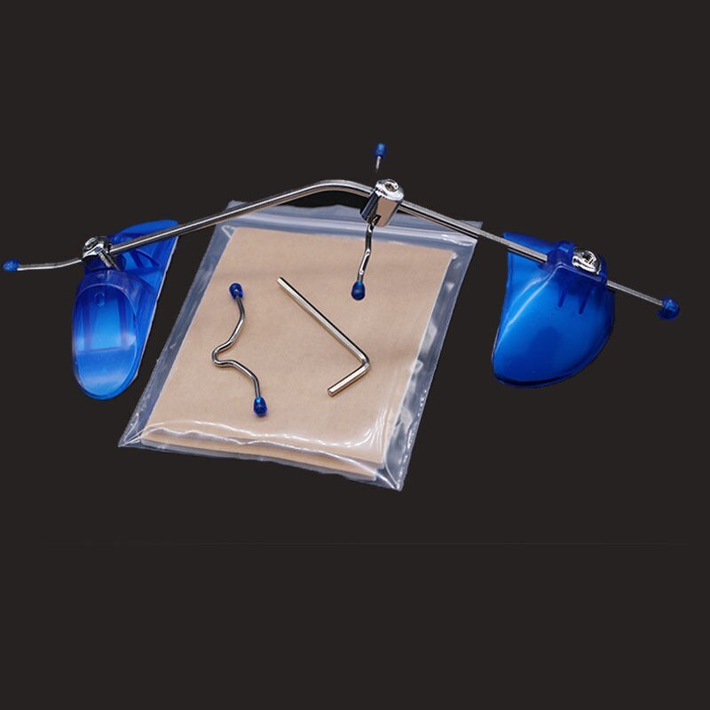 1PC Blue Dental Orthodontic Facemask, Pole Style for Underbite Correction