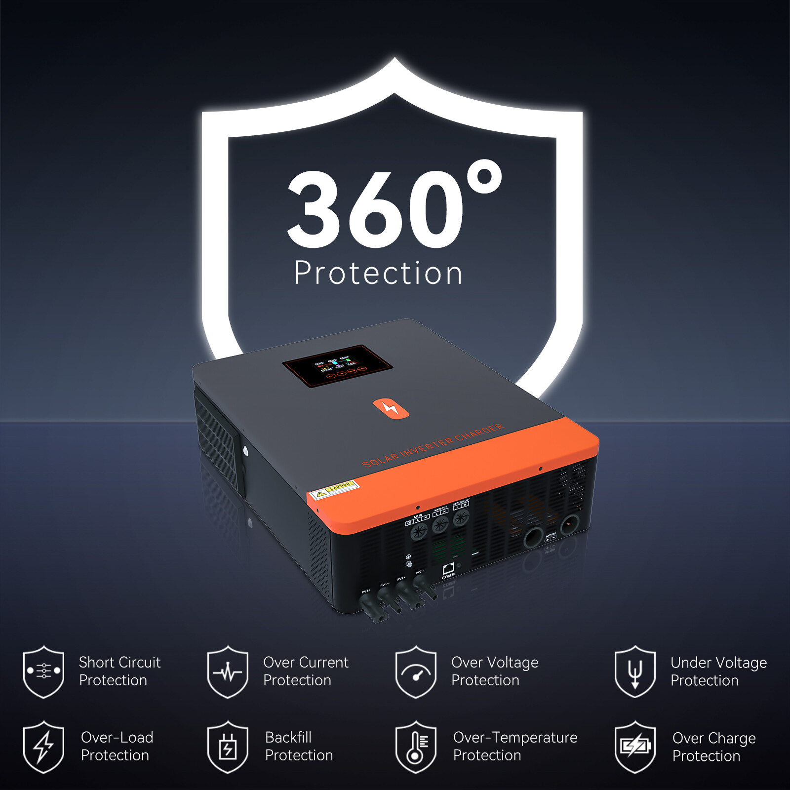 10.2KW 48V Solar Hybrid Inverter Off Grid 180A MPPT Sine Wave Solar Controller