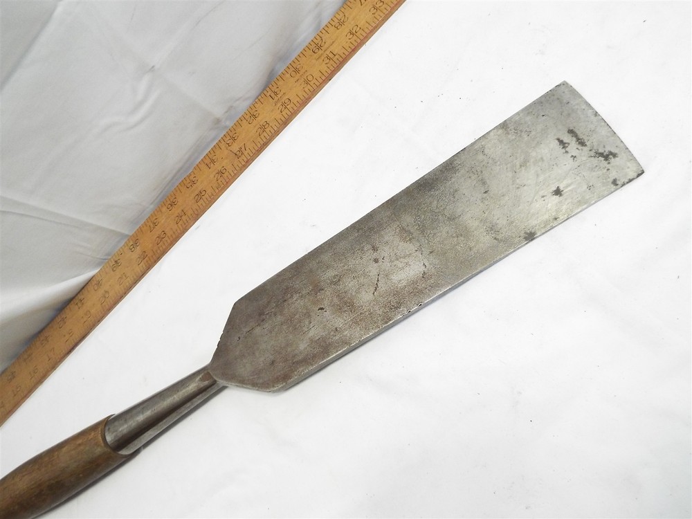 Early Riverside Tool Co Slick Chisel Timber Framing 3" Boat Makers Nice Handle