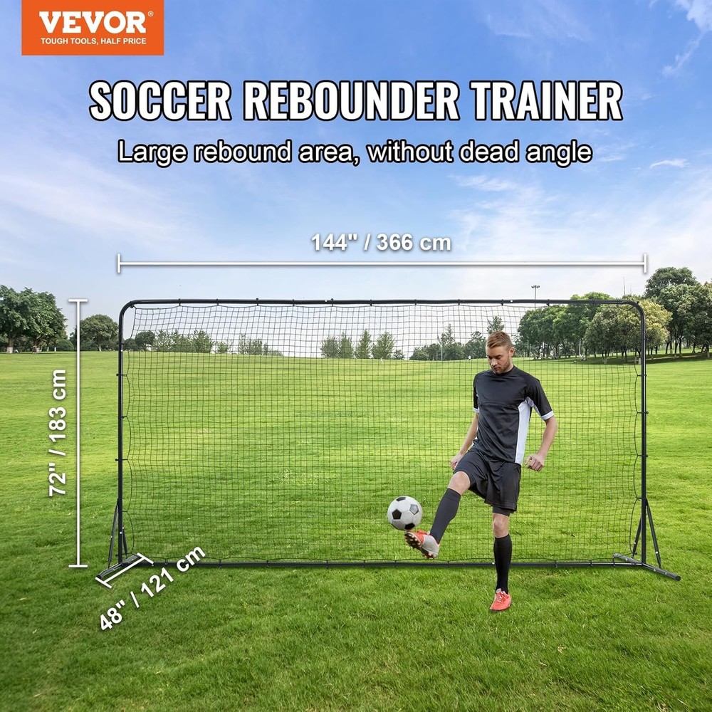 VEVOR Double Sided Soccer Rebound Trainer Net