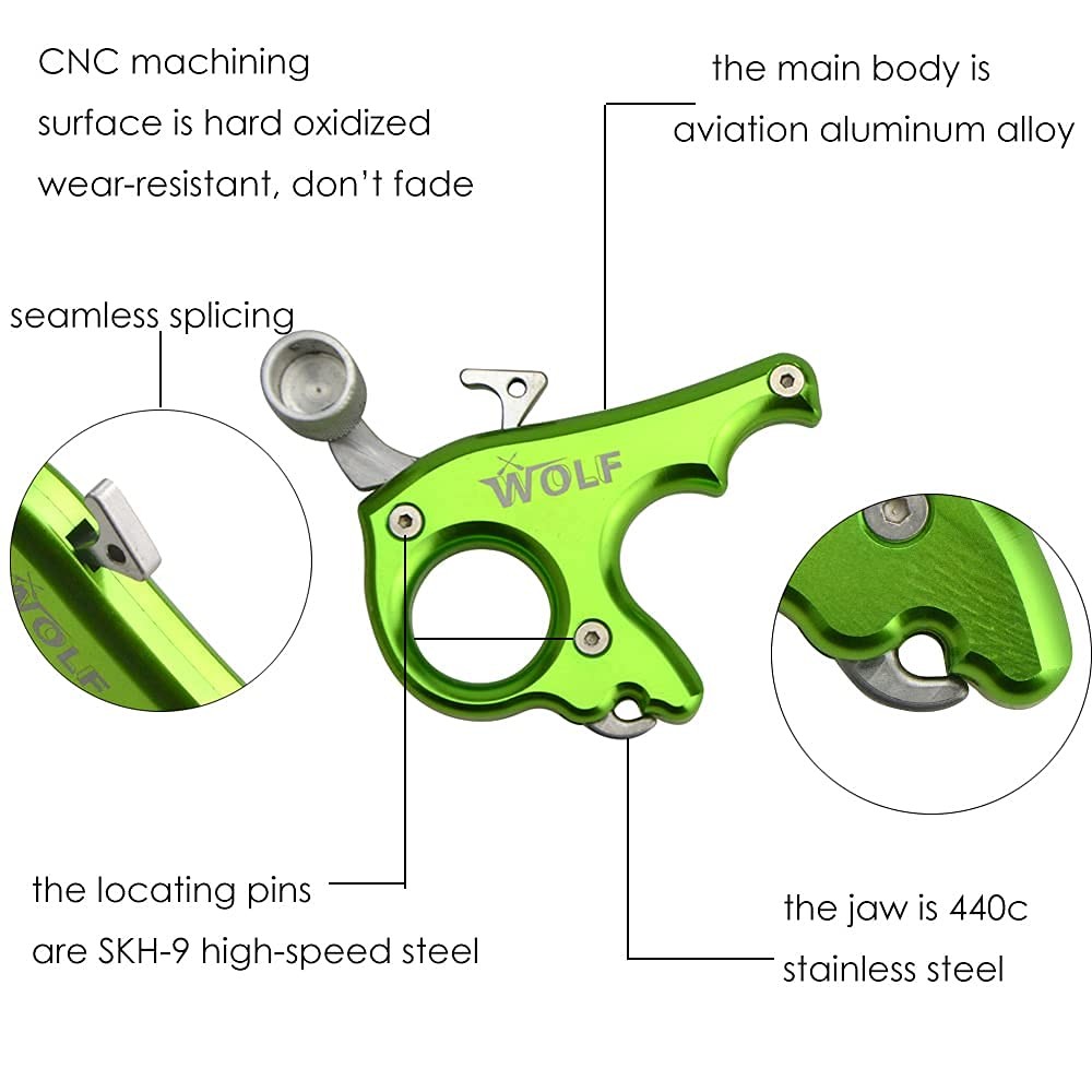 Archery Bow Release Aids 3 Fingers for Compound Bow Thumb Release Trigger Com...