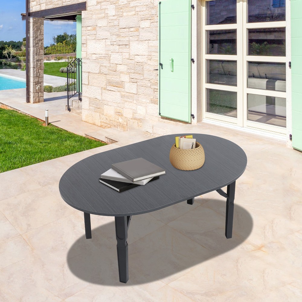 Coffee Table Foldable Small Table Portable Coffee Table 80*48*36cm Max 44 lbs