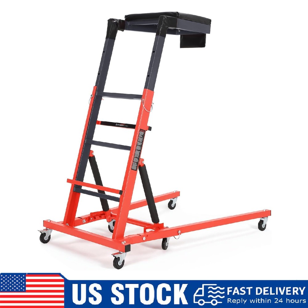 Foldable Automotive Topside Creeper ,Adjustable Height Engine Creeper & 6 Wheels