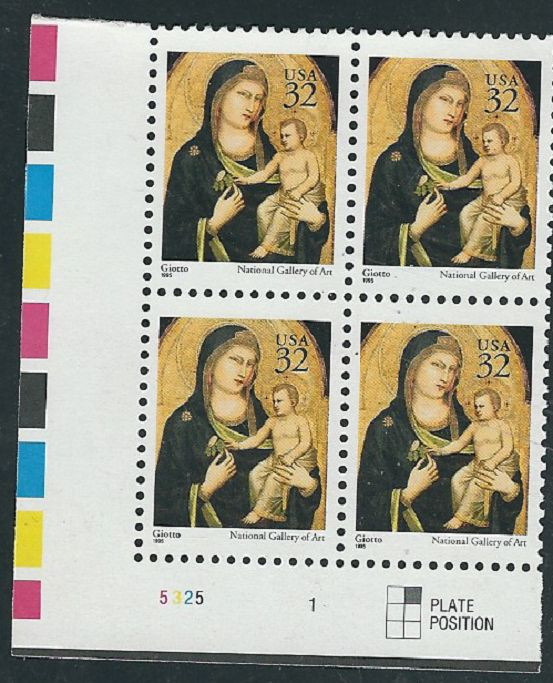 Scott # 3003...32 Cent... Christmas... Plate Block