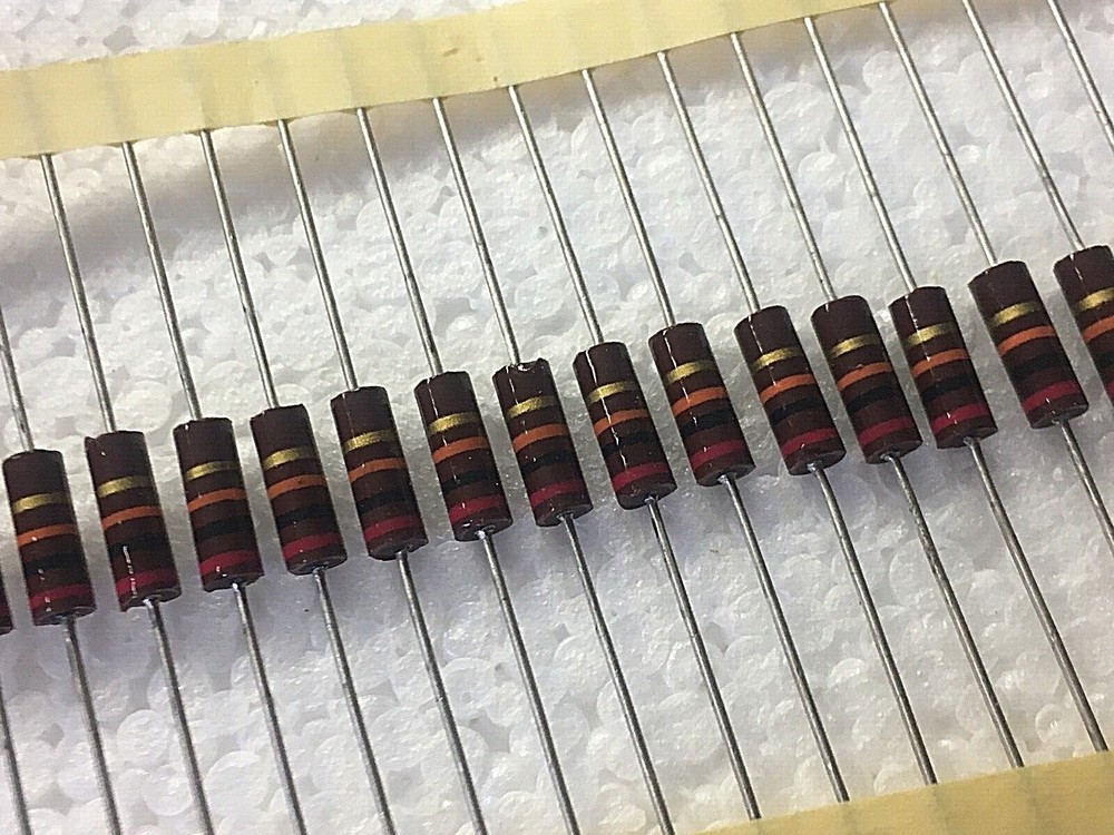 50PCS  20K  1/2W 5% CARBON COMP. RESISTOR