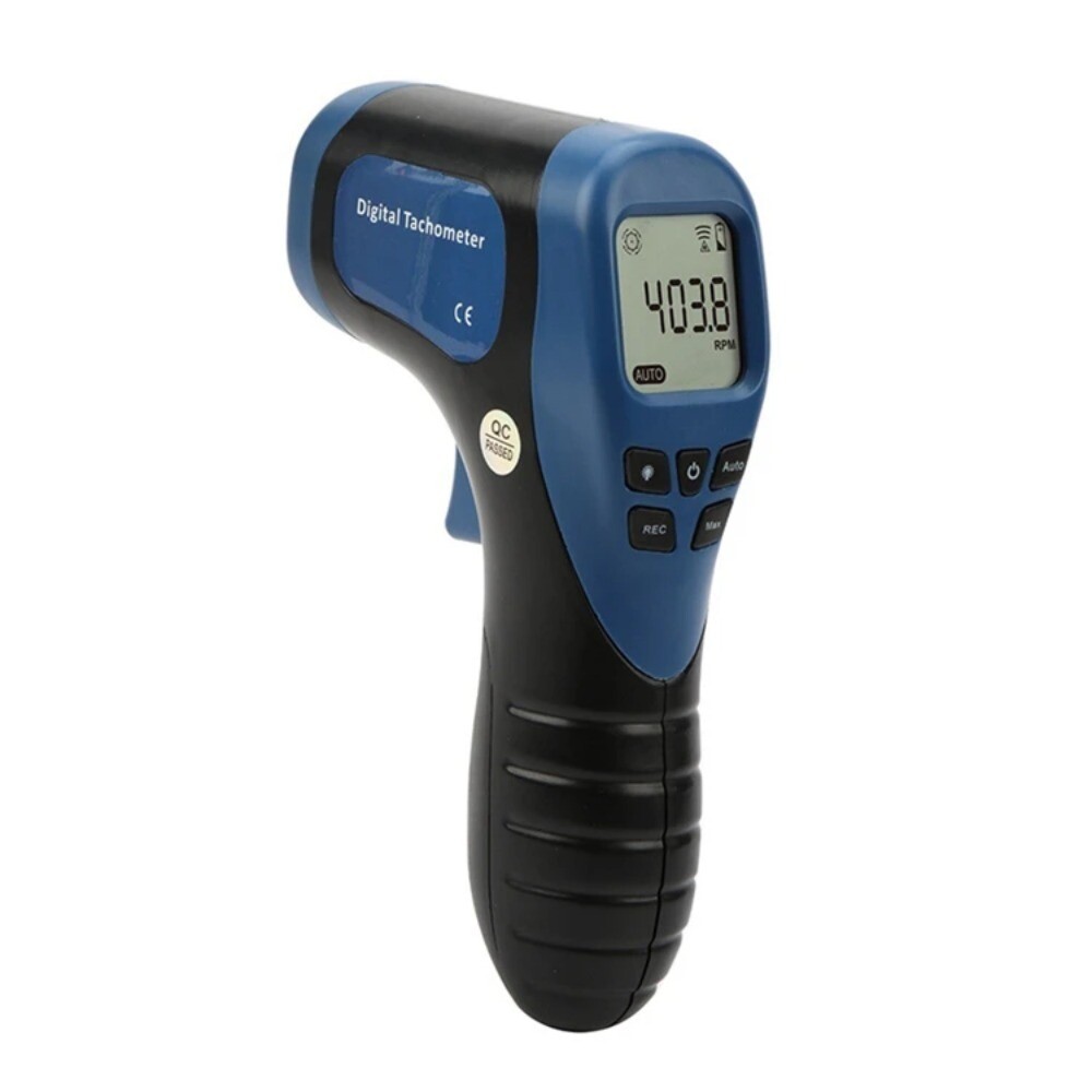 Handheld Non-Contact Laser Tachometer LCD Backlight Speed Measuring Meter
