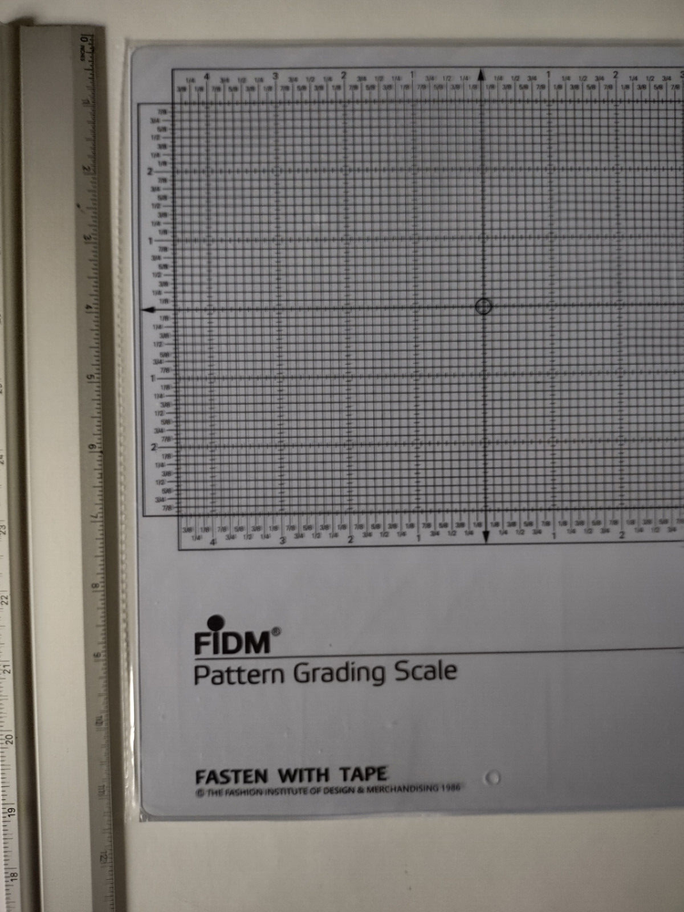 FIDM Fashion Institute Pattern Grading Scale