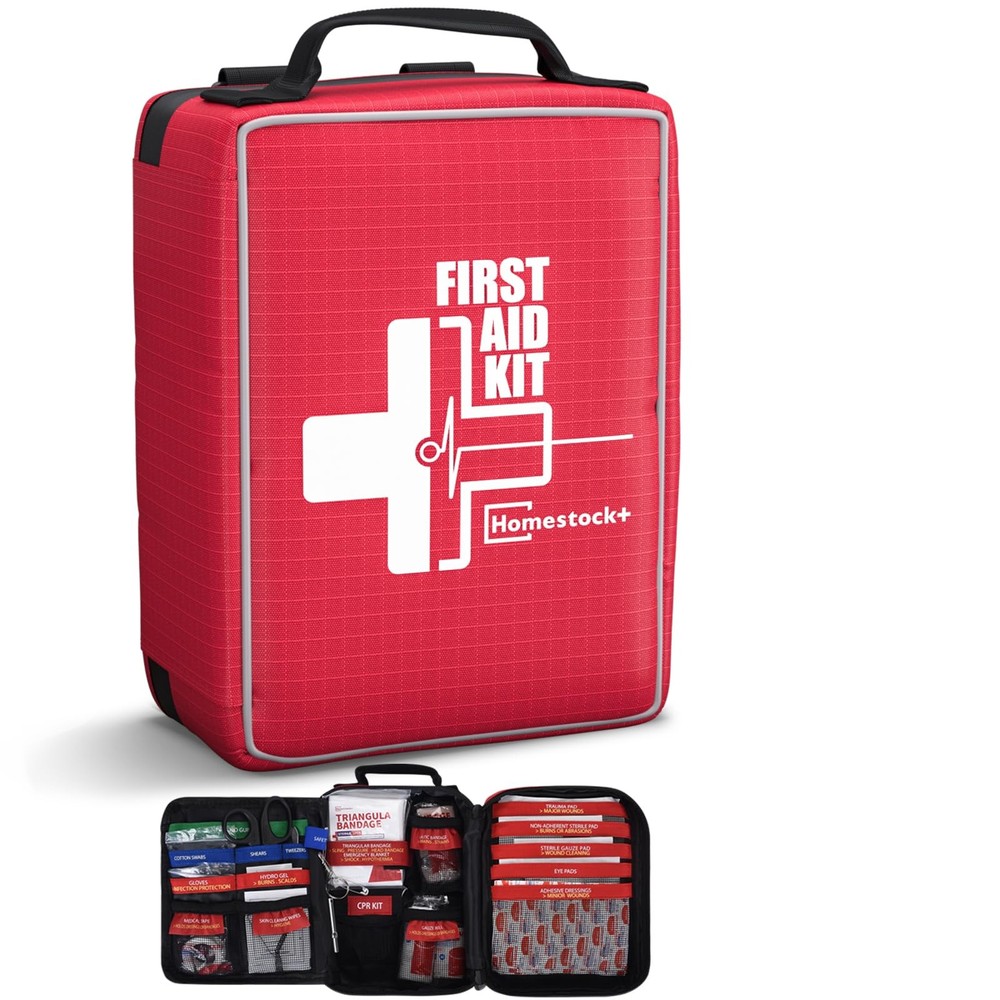 First Aid Kit, Upgrade Trauma First Aid Kit with Labelled Compartments -Kits ...