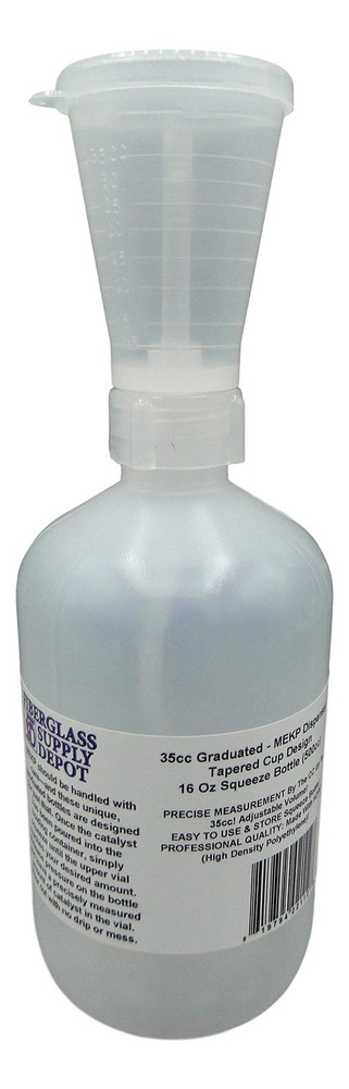 MEK Peroxide Adjustable Volume Dispensing bottle 16oz. (500ml)
