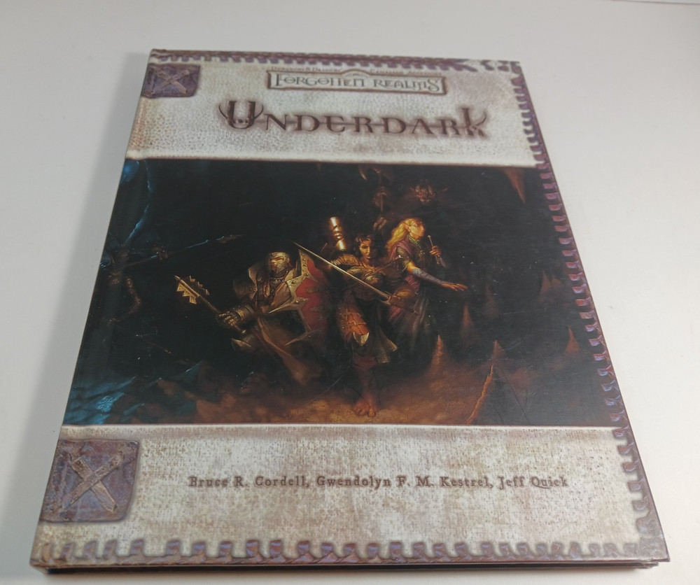 Forgotten Realms UNDERDARK Dungeons & Dragons Campaign Accessory HC EUC 2003
