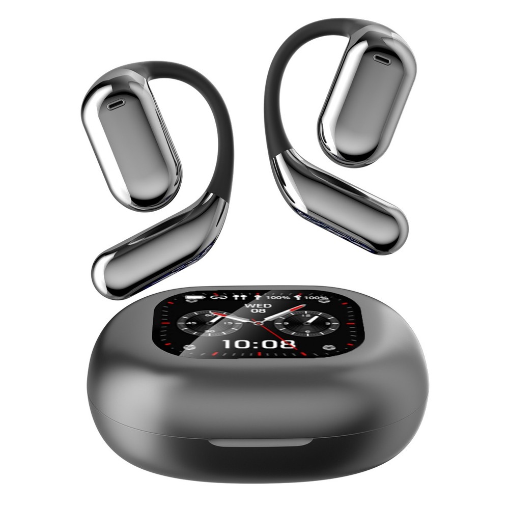 New Wireless Earbuds w/ LCD Touch Screen Bluetooth 5.4 Low Latency Game Mode ANC