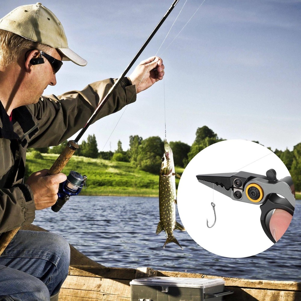 High Quality Mini Fishing Pliers Scissors Line Cutter Hook Remover Split Tool