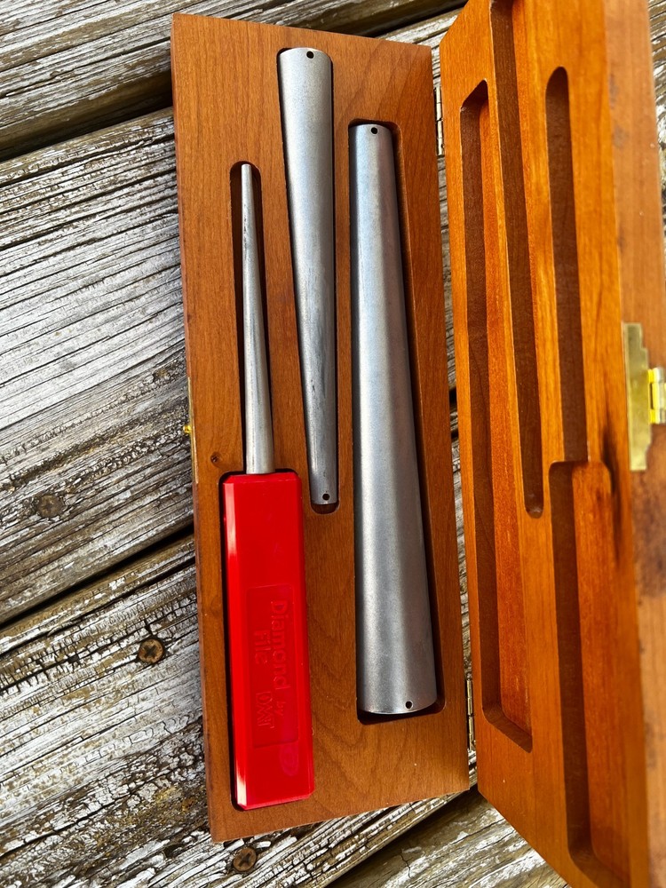 Sharpener Diamond Honing Kit By DMT Small Medium Large Sharpening Cones W- Case