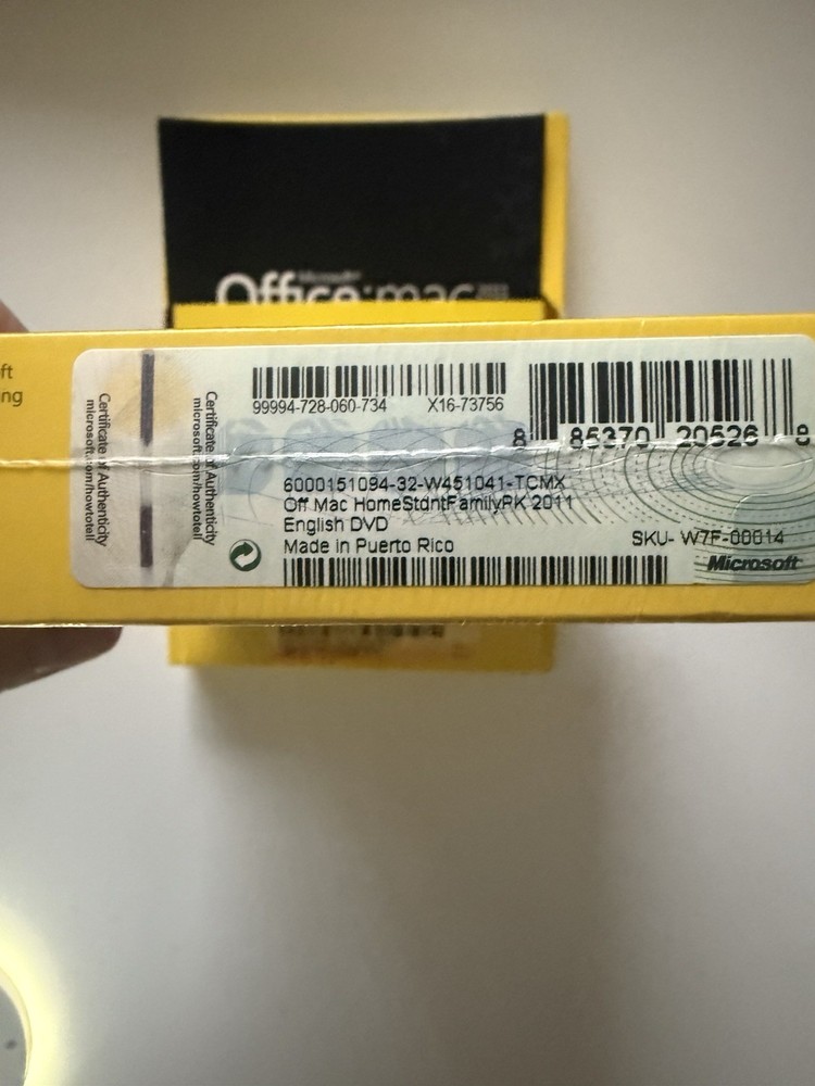 Microsoft Office: Mac 2011 Home& Student - 3 Users / 3 Macs - Complete Box Set