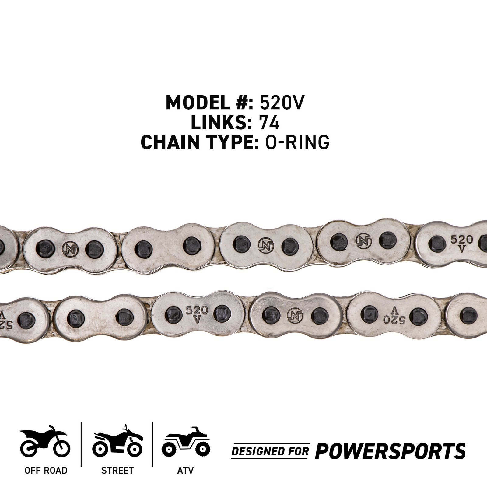 Sprocket Chain Set for Yamaha Grizzly 125 Breeze 125 12/32 Tooth 520 O-Ring Kit
