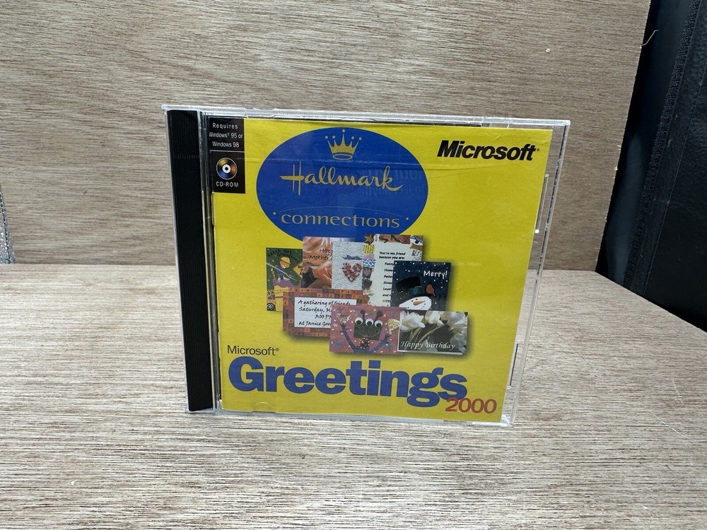 Microsoft Greetings 2000 CD Hallmark Connections Windows 95/98