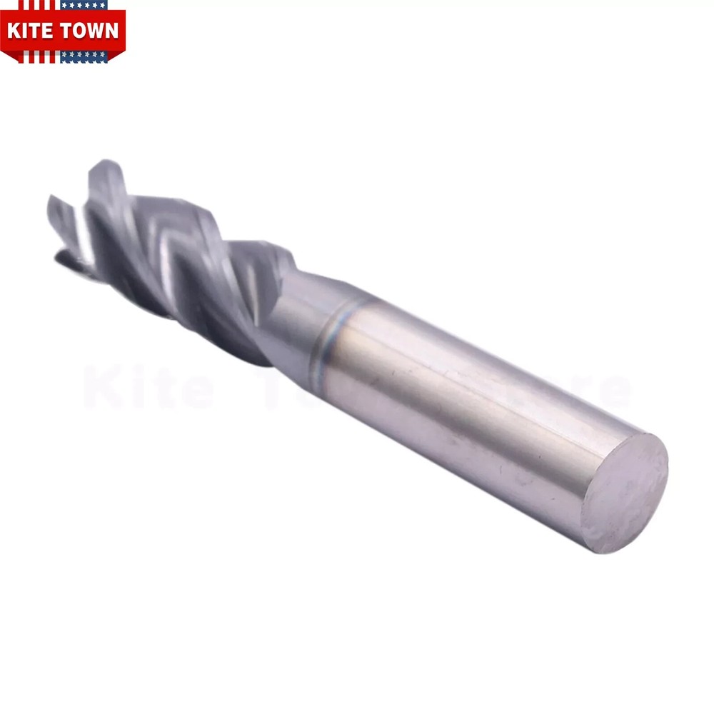 1/2" 4 Flute Solid Carbide End Mill - .030" Corner Radius - AlTiN Coated