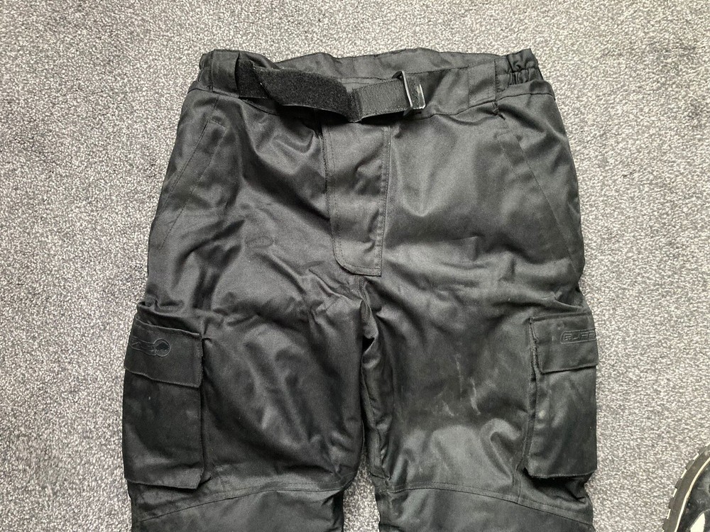 Textile Waterproof Buffalo Motorcycle Pants Size Medium. 30” Inside Leg