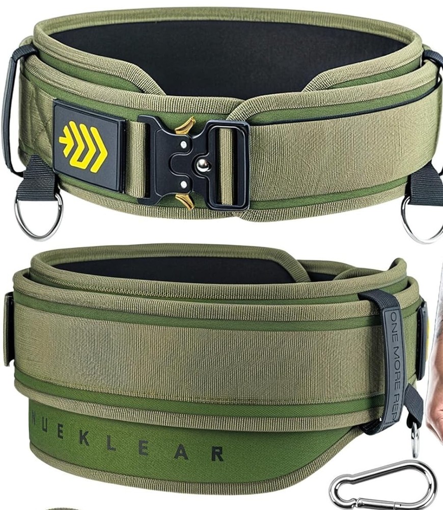 MANUEKLEAR Weightlifting Belt Olive Size S NWOT