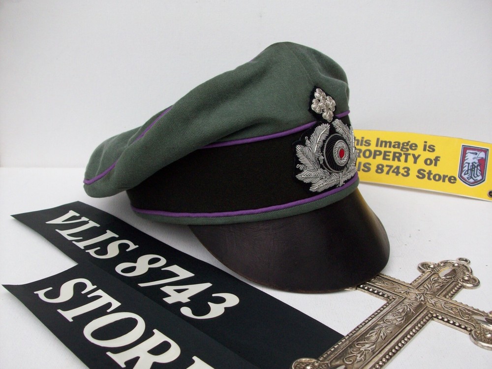 WW2 GERMAN ARMY "CHAPLAIN" FIELD CAP "CRUSHER" STYLE,(superb replica)