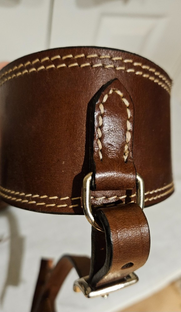 Western Leather Back Cinch Strap, New, Medium Brown