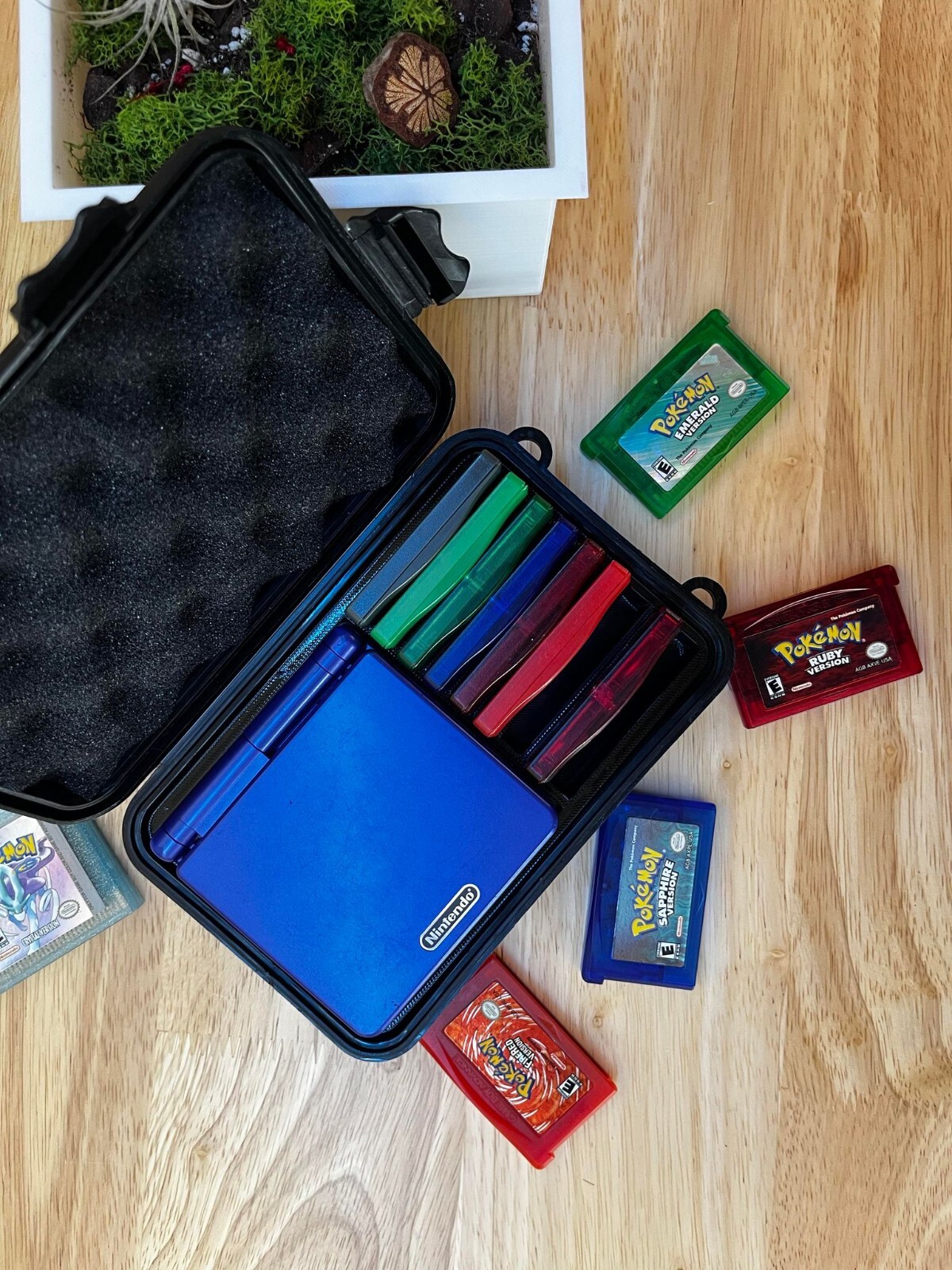 Game Boy Advance SP Protective Carrying Case Perfect Fit Holds 12 Games