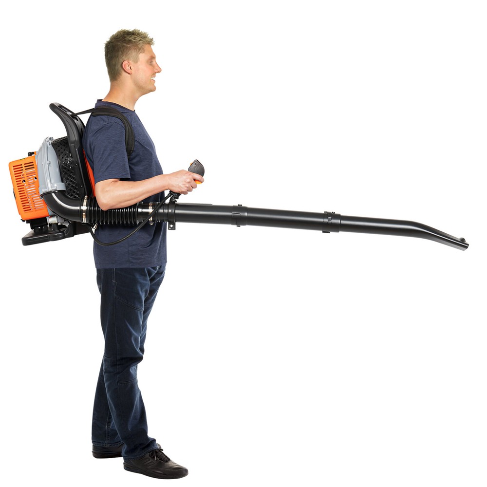 Commercial Backpack Gas Leaf Blower Manual Start 63cc Two-stroke Engine